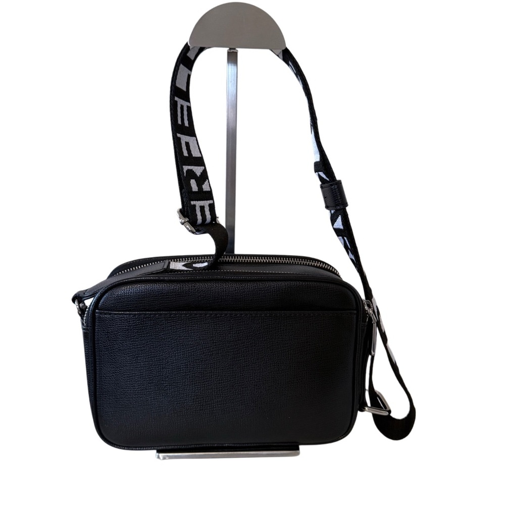 Karl Lagerfeld Choupette Cat Camera Crossbody Logo Bag Black Vegan Leather - Picture 9 of 17